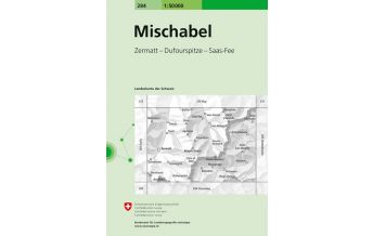 Hiking Maps Switzerland Landeskarte der Schweiz 284, Mischabel 1:50.000 Bundesamt für Landestopographie