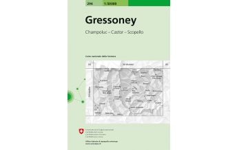 Wanderkarten Gressoney 1:50.000 Bundesamt für Landestopographie