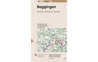 Hiking Maps Switzerland Landeskarte der Schweiz 1011, Beggingen 1:25.000 Bundesamt für Landestopographie