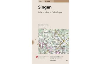 Hiking Maps North Switzerland Landeskarte der Schweiz 1012, Singen 1:25.000 Bundesamt für Landestopographie