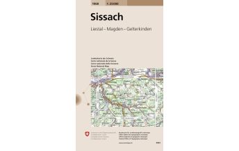 Wanderkarten Schweiz & FL 1068 Sissach 1:25.000 Bundesamt für Landestopographie