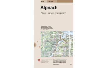 Wanderkarten Schweiz & FL Landeskarte der Schweiz 1170, Alpnach 1:25.000 Bundesamt für Landestopographie