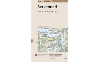 Wanderkarten Schweiz & FL Landeskarte der Schweiz 1171, Beckenried 1:25.000 Bundesamt für Landestopographie