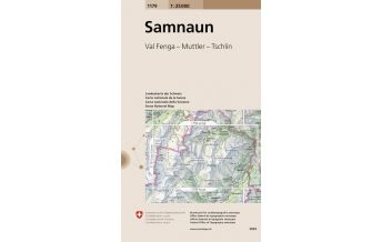 Hiking Maps Tyrol Landeskarte der Schweiz 1179, Samnaun 1:25.000 Bundesamt für Landestopographie