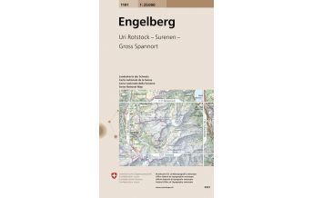 Wanderkarten Schweiz & FL Landeskarte der Schweiz 1191, Engelberg 1:25.000 Bundesamt für Landestopographie