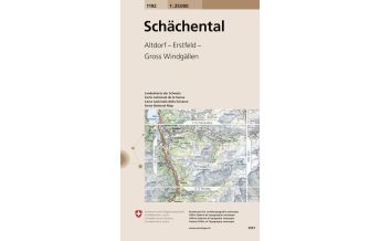 Hiking Maps Switzerland Landeskarte der Schweiz 1192, Schächental 1:25.000 Bundesamt für Landestopographie