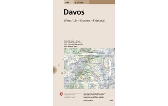 Hiking Maps Switzerland Landeskarte der Schweiz 1197, Davos 1:25.000 Bundesamt für Landestopographie