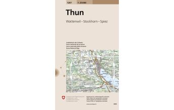 Hiking Maps Switzerland Landeskarte der Schweiz 1207, Thun 1:25.000 Bundesamt für Landestopographie