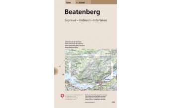 Wanderkarten Schweiz & FL Landeskarte der Schweiz 1208, Beatenberg 1:25.000 Bundesamt für Landestopographie