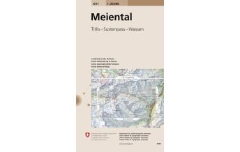 Hiking Maps Switzerland Landeskarte der Schweiz 1211, Meiental 1:25.000 Bundesamt für Landestopographie