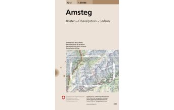 Hiking Maps Switzerland Landeskarte der Schweiz 1212, Amsteg 1:25.000 Bundesamt für Landestopographie