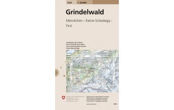 Wanderkarten Schweiz & FL Landeskarte der Schweiz 1229, Grindelwald 1:25.000 Bundesamt für Landestopographie