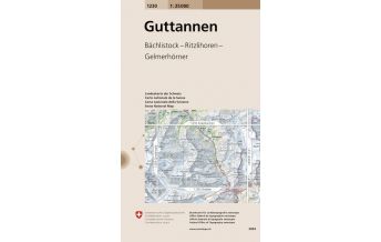 Hiking Maps Switzerland Landeskarte der Schweiz 1230, Guttannen 1:25.000 Bundesamt für Landestopographie