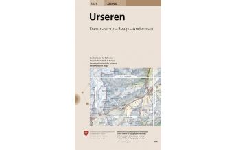 Wanderkarten Schweiz & FL Landeskarte der Schweiz 1231, Urseren 1:25.000 Bundesamt für Landestopographie