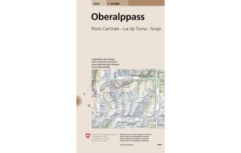 Hiking Maps Switzerland Landeskarte der Schweiz 1232, Oberalppass 1:25.000 Bundesamt für Landestopographie
