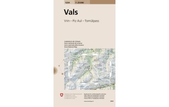 Wanderkarten Schweiz & FL Landeskarte der Schweiz 1234, Vals 1:25.000 Bundesamt für Landestopographie