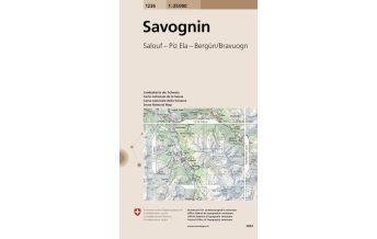 Hiking Maps Switzerland Landeskarte der Schweiz 1236, Savognin 1:25.000 Bundesamt für Landestopographie