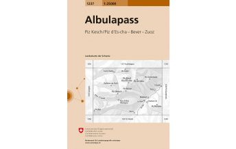 Wanderkarten Schweiz & FL Landeskarte der Schweiz 1237, Albulapass 1:25.000 Bundesamt für Landestopographie