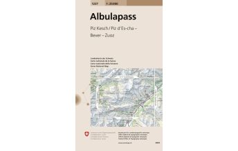 Hiking Maps Switzerland Landeskarte der Schweiz 1237, Albulapass 1:25.000 Bundesamt für Landestopographie
