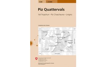 Hiking Maps Switzerland Landeskarte der Schweiz 1238, Piz Quattervals 1:25.000 Bundesamt für Landestopographie