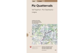 Hiking Maps Switzerland Landeskarte der Schweiz 1238, Piz Quattervals 1:25.000 Bundesamt für Landestopographie