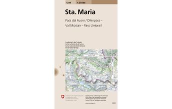 Wanderkarten Schweiz & FL Landeskarte der Schweiz 1239, Santa Maria 1:25.000 Bundesamt für Landestopographie