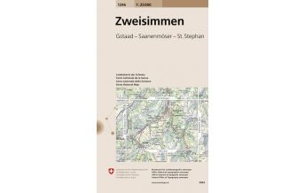 Wanderkarten Schweiz & FL Landeskarte der Schweiz 1246, Zweisimmen 1:25.000 Bundesamt für Landestopographie
