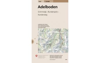 Wanderkarten Schweiz & FL Landeskarte der Schweiz 1247, Adelboden 1:25.000 Bundesamt für Landestopographie