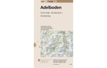 Hiking Maps Switzerland Landeskarte der Schweiz 1247, Adelboden 1:25.000 Bundesamt für Landestopographie