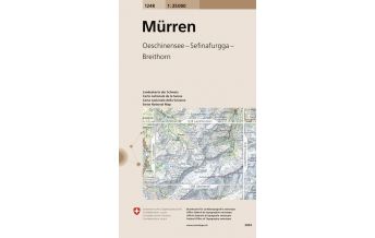 Hiking Maps Switzerland Landeskarte der Schweiz 1248, Mürren 1:25.000 Bundesamt für Landestopographie