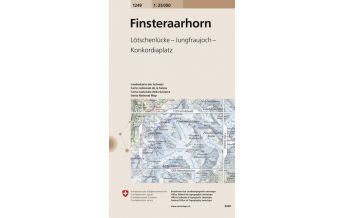 Hiking Maps Switzerland Landeskarte der Schweiz 1249, Finsteraarhorn 1:25.000 Bundesamt für Landestopographie