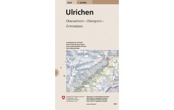 Hiking Maps Switzerland Landeskarte der Schweiz 1250, Ulrichen 1:25.000 Bundesamt für Landestopographie