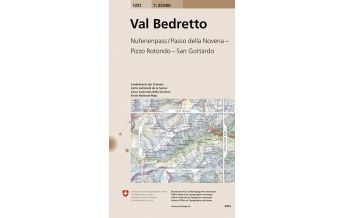 Wanderkarten Schweiz & FL Landeskarte der Schweiz 1251, Val Bedretto 1:25.000 Bundesamt für Landestopographie