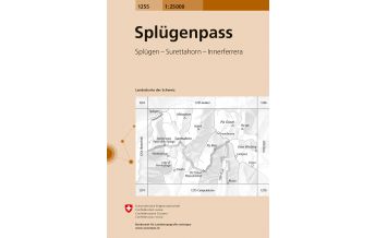 Hiking Maps Switzerland Landeskarte der Schweiz 1256, Bivio 1:25.000 Bundesamt für Landestopographie