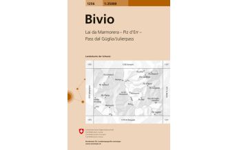 Wanderkarten Schweiz & FL Landeskarte der Schweiz 1256, Bivio 1:25.000 Bundesamt für Landestopographie