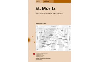 Hiking Maps Switzerland Landeskarte der Schweiz 1257, St. Moritz 1:25.000 Bundesamt für Landestopographie