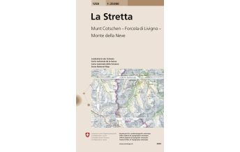 Hiking Maps Switzerland Landeskarte der Schweiz 1258, La Stretta 1:25.000 Bundesamt für Landestopographie