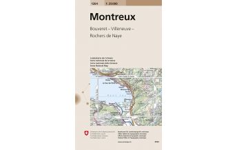 Wanderkarten Schweiz & FL Landeskarte der Schweiz 1264, Montreux 1:25.000 Bundesamt für Landestopographie