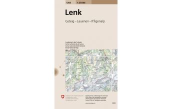 Hiking Maps Switzerland Landeskarte der Schweiz 1266, Lenk 1:25.000 Bundesamt für Landestopographie