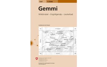 Hiking Maps Switzerland Landeskarte der Schweiz 1267, Gemmi 1:25.000 Bundesamt für Landestopographie