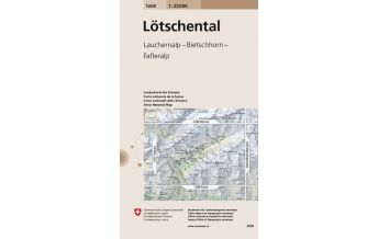 Hiking Maps Switzerland Landeskarte der Schweiz 1268, Lötschental 1:25.000 Bundesamt für Landestopographie