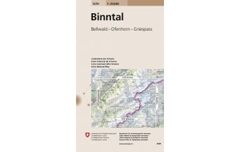 Wanderkarten Schweiz & FL Landeskarte der Schweiz 1270, Binntal 1:25.000 Bundesamt für Landestopographie