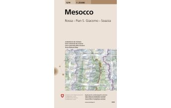 Wanderkarten Schweiz & FL Landeskarte der Schweiz 1274, Mesocco/Misox 1:25.000 Bundesamt für Landestopographie