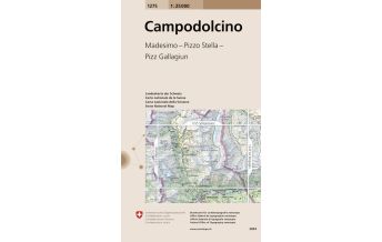 Hiking Maps Switzerland Landeskarte der Schweiz 1275, Campodalcino 1:25.000 Bundesamt für Landestopographie