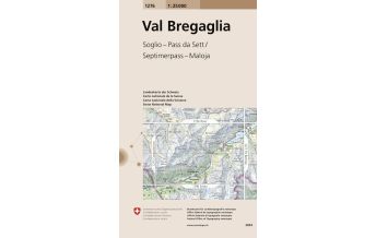 Hiking Maps Switzerland Landeskarte der Schweiz 1276, Val Bregaglia/Bergell 1:25.000 Bundesamt für Landestopographie