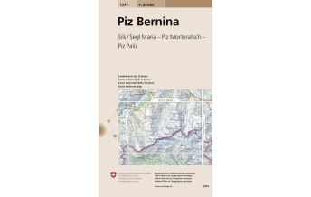 Wanderkarten Schweiz & FL Landeskarte der Schweiz 1277, Piz Bernina 1:25.000 Bundesamt für Landestopographie