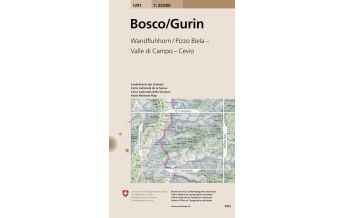 Wanderkarten Schweiz & FL Landeskarte der Schweiz 1291, Bosco/Gurin 1:25000 Bundesamt für Landestopographie