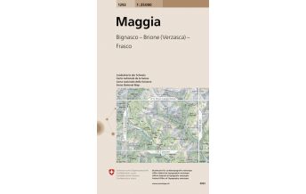Wanderkarten Schweiz & FL Landeskarte der Schweiz 1292, Maggia 1:25.000 Bundesamt für Landestopographie