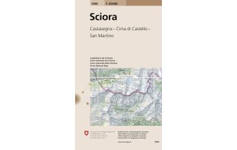 Hiking Maps Switzerland Landeskarte der Schweiz 1296, Sciora (Bergell) 1:25.000 Bundesamt für Landestopographie