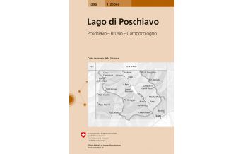Wanderkarten Schweiz & FL Landeskarte der Schweiz 1298, Lago di Poschiavo 1:25.000 Bundesamt für Landestopographie